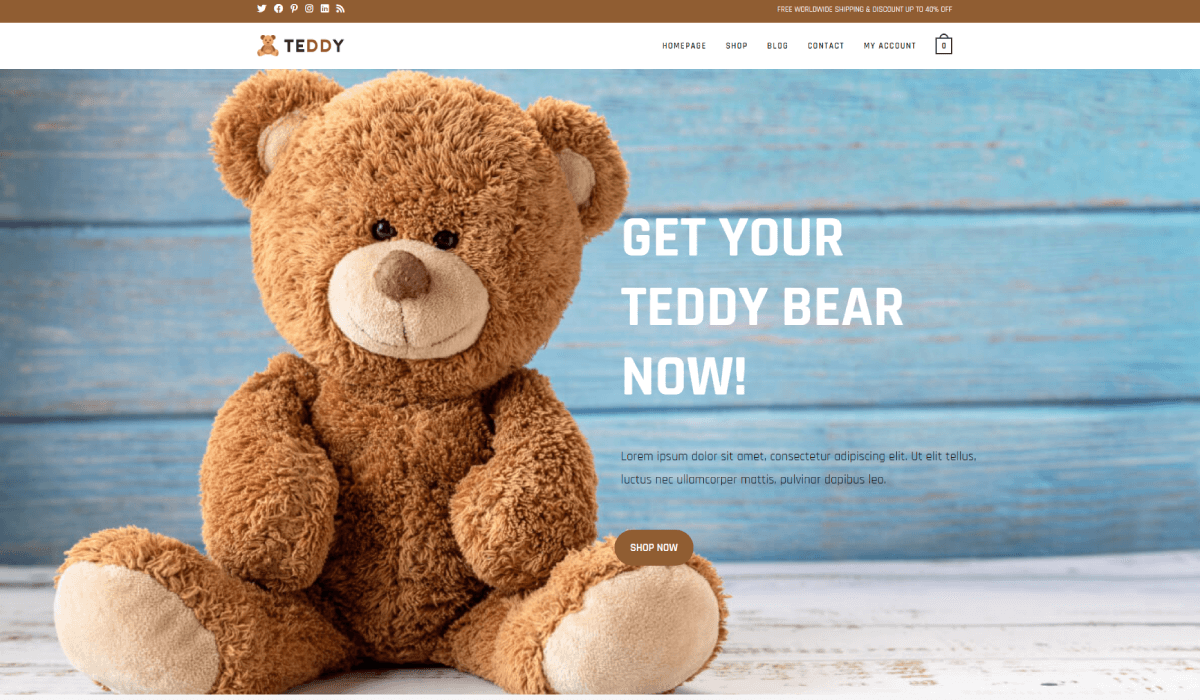 Teddy deals bear website